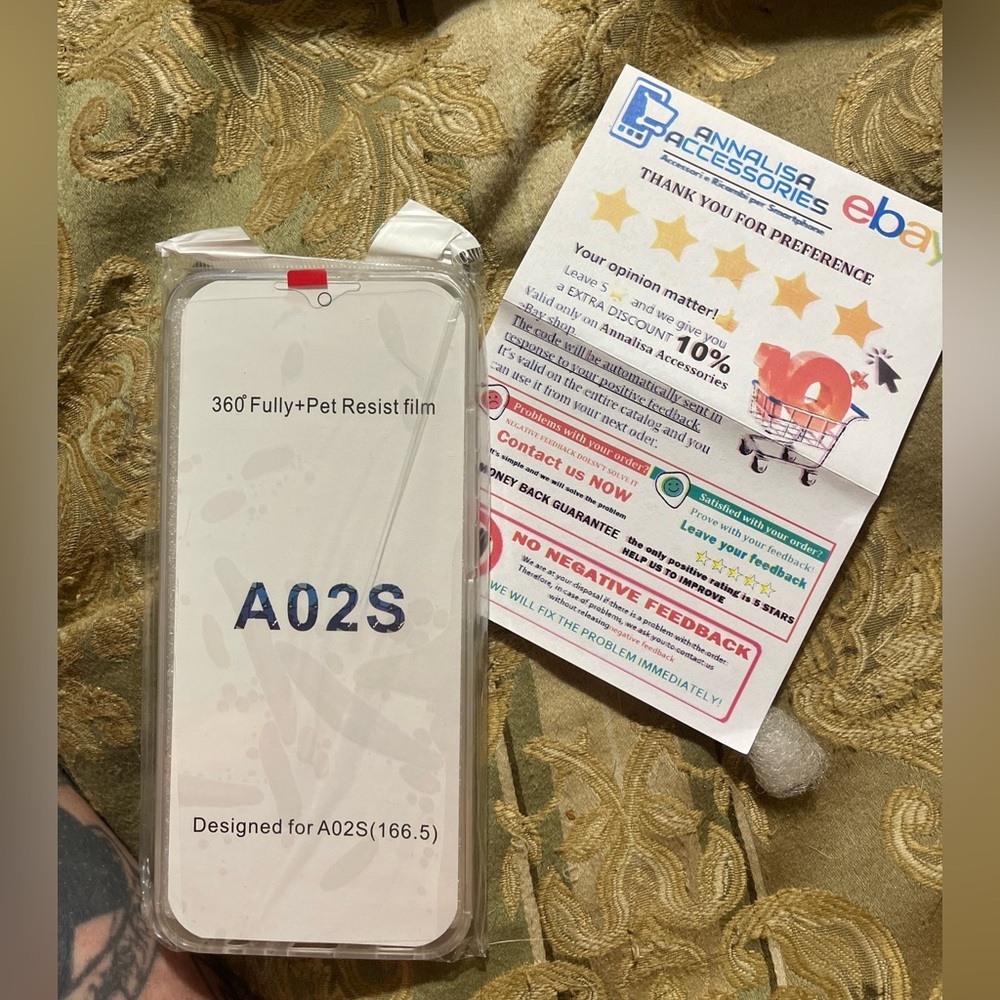 Samsung A02 360 degrees clear phone case